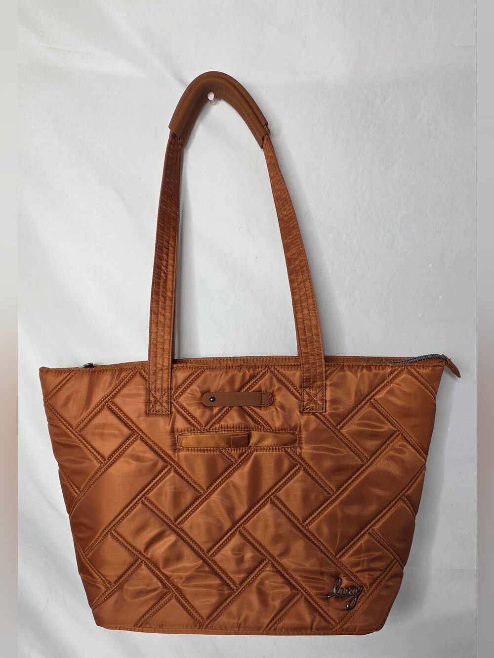 Lug Skyliner Tote Bag in Copper Brown
